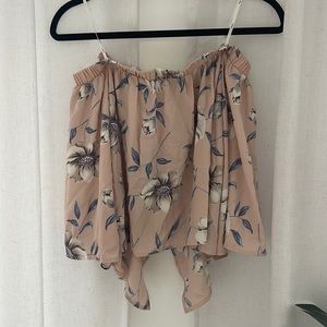 Lulus size M off shoulder top. Open back